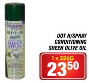 Uot H/Spray Conditioning Sheen Olive Oil-1 x 326g
