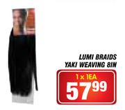 Lumi Braids Yaki Weaving 8in -1 x 1EA