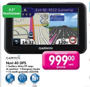Garmin Nuvi 40 GPS-4.3" 