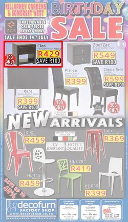Decofurn Cape Town : Birthday Sale (Valid until 14 Jul 2014)3, page 1
