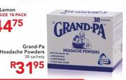 Grand-Pa Headache Powder-38 Sachets