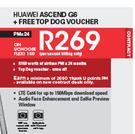 Huawei Ascend G6 + FreeTop Dog Voucher-On UChoose Flexi 150