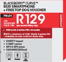 BlackBerry Curve 9320 Smartphone + FreeTop Dog Voucher-On UChoose Flexi 100