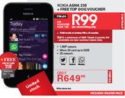 Nokia Asha 230 + FreeTop Dog Voucher