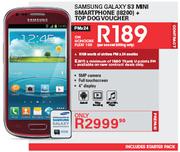 Samsung Galaxy S3 Mini Smartphone (I8200) + Top Dog Voucher-On UChoose Flexi 100