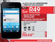 Alcatel PIXI 4007 Smartphone + FreeTop Dog Voucher-On UChoose Flexi 50