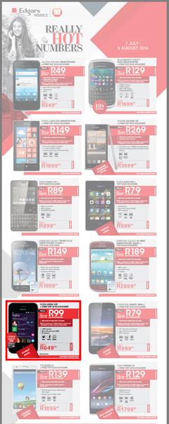 Edgars Mobile : Really Hot Numbers (7 Jul - 6 Aug 2014), page 1