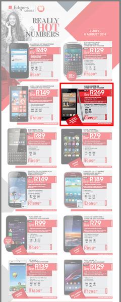 Edgars Mobile : Really Hot Numbers (7 Jul - 6 Aug 2014), page 1