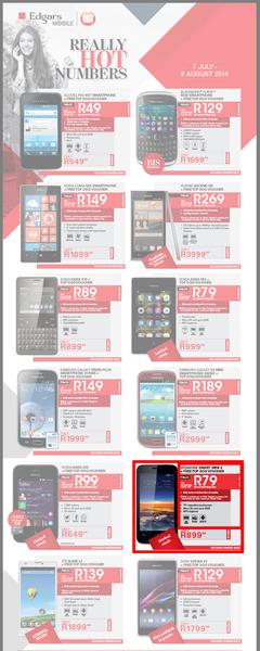 Edgars Mobile : Really Hot Numbers (7 Jul - 6 Aug 2014), page 1