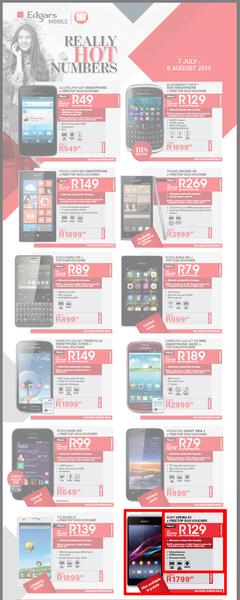 Edgars Mobile : Really Hot Numbers (7 Jul - 6 Aug 2014), page 1