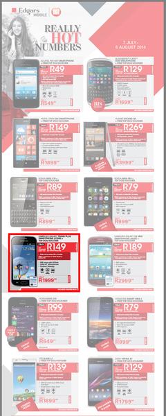 Edgars Mobile : Really Hot Numbers (7 Jul - 6 Aug 2014), page 1