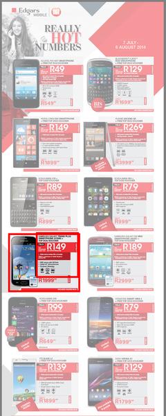 Edgars Mobile : Really Hot Numbers (7 Jul - 6 Aug 2014), page 1