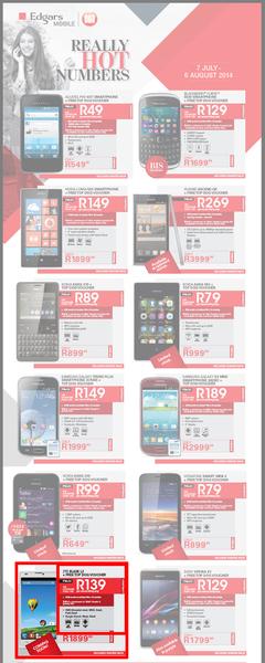 Edgars Mobile : Really Hot Numbers (7 Jul - 6 Aug 2014), page 1