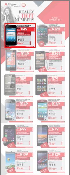 Edgars Mobile : Really Hot Numbers (7 Jul - 6 Aug 2014), page 1