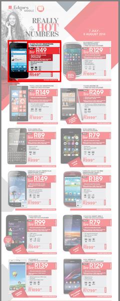 Edgars Mobile : Really Hot Numbers (7 Jul - 6 Aug 2014), page 1