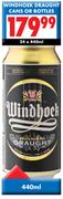 Windhoek Draught Cans Or Bottles-24x440ml