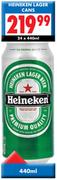 Heineken Lager Cans-24x440ml