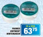 Pakmed Ointment Wintergreen-12x25g