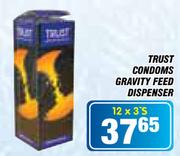 Trust Condoms Gravity Feed Dispenser-12x3's