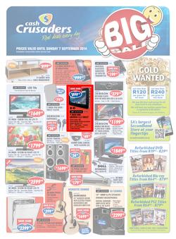 Cash Crusaders : Big Sale (18 Aug - 7 Sep 2014), page 1