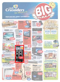 Cash Crusaders : Big Sale (18 Aug - 7 Sep 2014), page 1