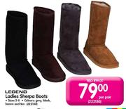 Legend Ladies Sherpa Boots-Per Pair