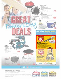Builders Warehouse : Father's Day (12 Jun - 17 Jun), page 1