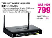 Trendnet Wireless Modem Router-300MBPS