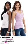 Legend Ladies Striped Vest-Each