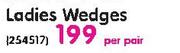 Legend Ladies Wedges-Per Pair