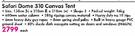 Safari Dome 310 Canvas Tent-Each