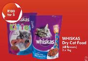 Whiskas Dry Cat Food (All Flavours)-3x1kg