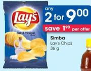 Simba Lay's Chips-2x36Gm