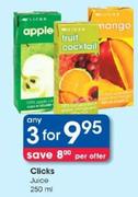 Clicks Juice-3x250Ml