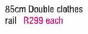 85cm Double Clothes Rail-Each