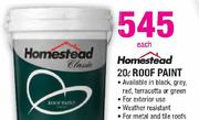 Homestead 20Ltr Roof Paint-Each