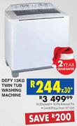 Defy 13kg Twin Tub Washing Machine