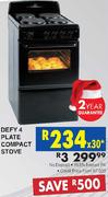 Defy 4 Plate Compact Stove
