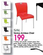 Sal Venice Armless Chair