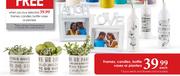 Frames, Candles, Bottle Vases Or Planters Each