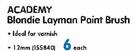 Academy Blondie Layman Paint Brush-12mm Each