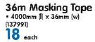 36m Masking Tape-Each