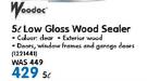 Woodoc Low Gloss Wood Sealer-5L