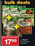 Knorr Packet Soup Assorted-6's