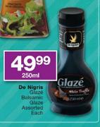 De Nigris Glaze Balsamic Glaze Assorted-250ml Each