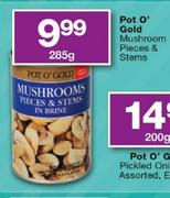Pot O'Gold Mushroom Pieces & Stems-285g