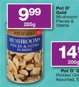 Pot O' Gold Mushroom Pieces & Stems-285g