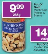 Pot O' Gold Mushroom Piece & Stems-285g