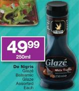 De Nigris Glaze Balsamic Glaze Assorted-250ml