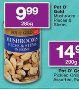 Pot O' Gold Mushroom Pieces & Stems-285g
